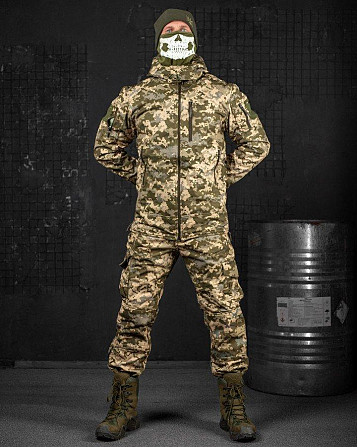 Зимовий тактичний костюм софтшел піксель jumper (підвійний фліс) Одеса - фото 11