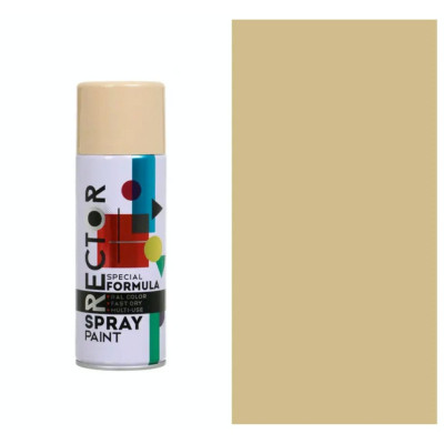Аерозольна фарба для автомобіля RECTOR універсальна 1001 бежев. гл., в аер. упаковці 400 мл (000013225) Вінниця - фото 2