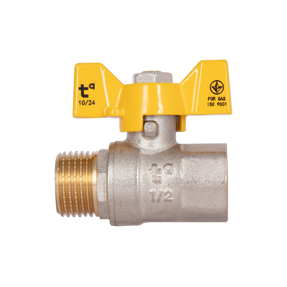 Кран кульовий Thermo Alliance Base 1/2" ВН для газу (метелик) SD607G15 Київ - фото 4