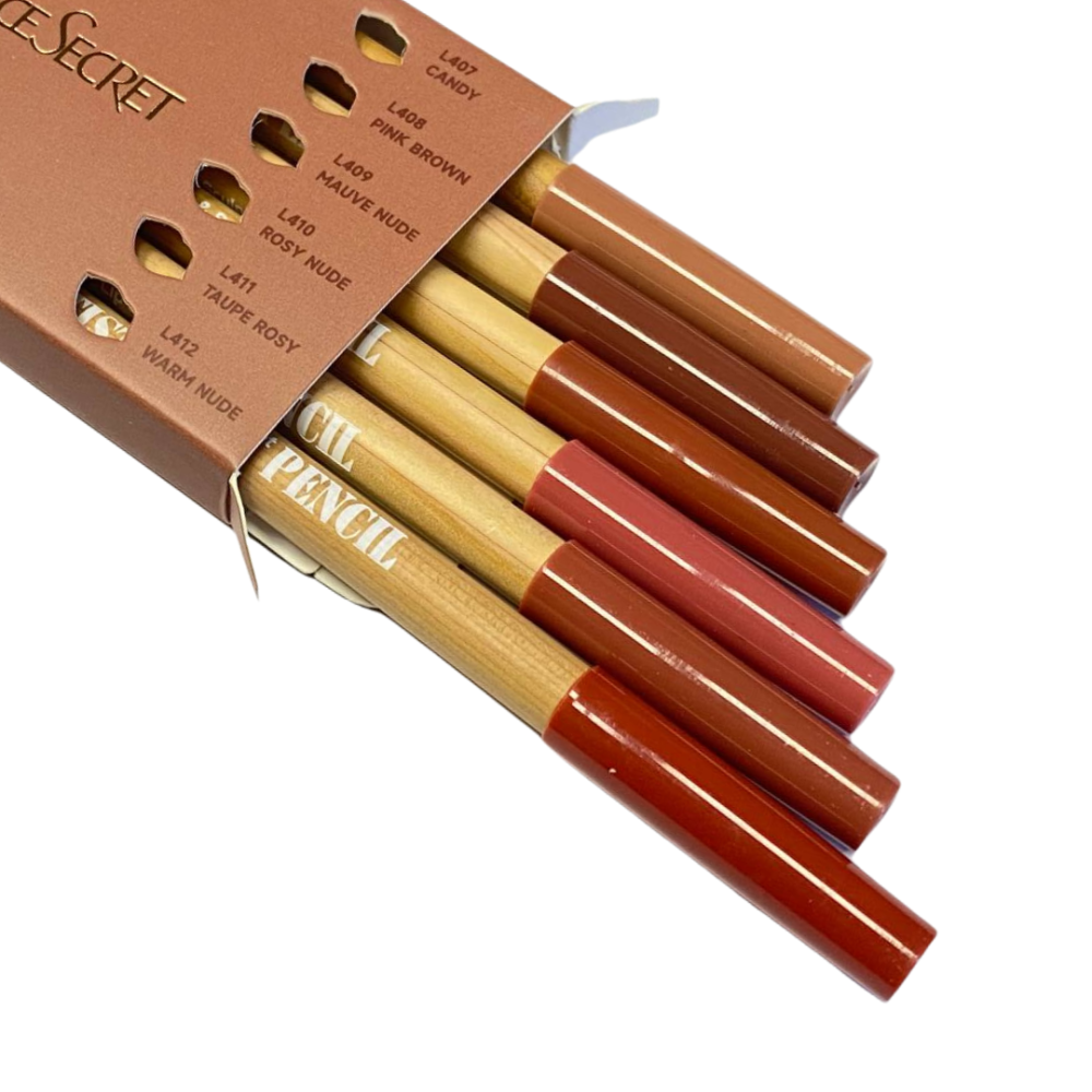 Набор карандашей для губ, 6 нюдовых оттенков.Стойкие карандаши для губ,Face Secret Artist Pencil коричневый Каменец-Подольский - изображение 7