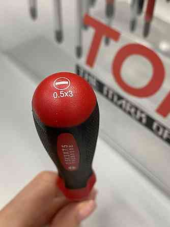 Викрутка діелектрична шліцьова TOPTUL 3x75 мм (1000V) FAEB0308 Одеса