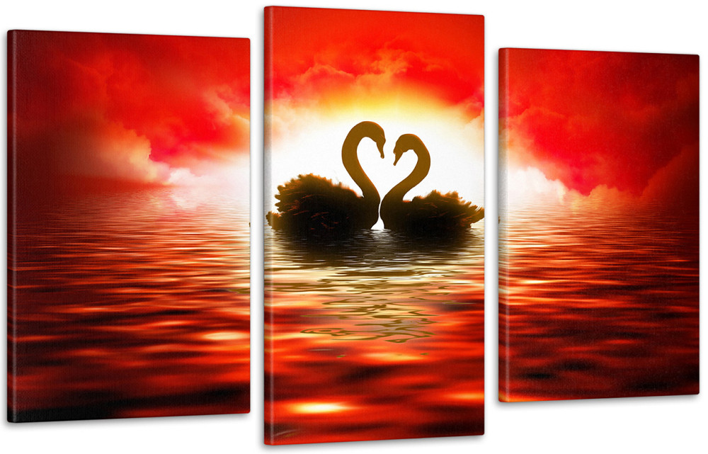 Модульная картина Лебеди Art-122_3 Киев - изображение 1