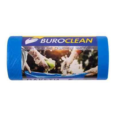 Пакеты для мусора Buroclean EuroStandart прочные синие 60 л 20 шт. (4823078977878) Винница