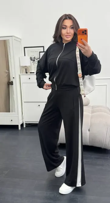 Жіночий спортивний костюм з лампасами — стильний повсякденний комплект Одеса - фото 10
