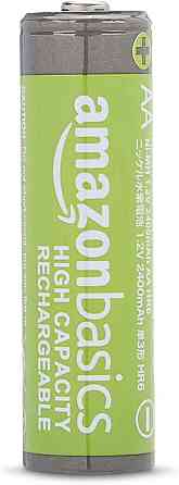 Батарейки Amazon Basics AA 12 шт NiMH 2400mAh 1.2V перезаряжаемые высокой ёмкости до 400 циклов предзаряженные Киев