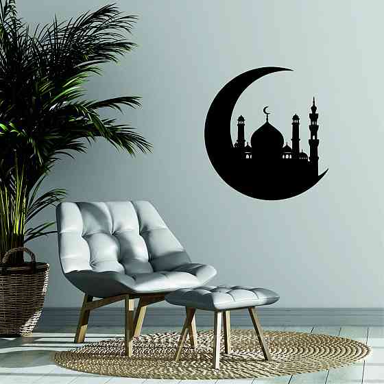 Декоративне настінне Панно «Іслам» Декор на стіну 90*90 см, Чорний Київ