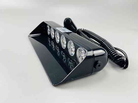 Маячок проблисковий S7 стробоскоп автомобільний 9-80V 18 led діодів білий спалах під скло Мукачево