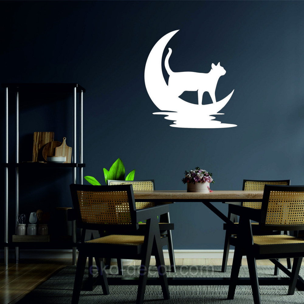 Декоративне настінне 3D Панно «Кіт» Декор на стіну з об'ємом Київ - фото 3