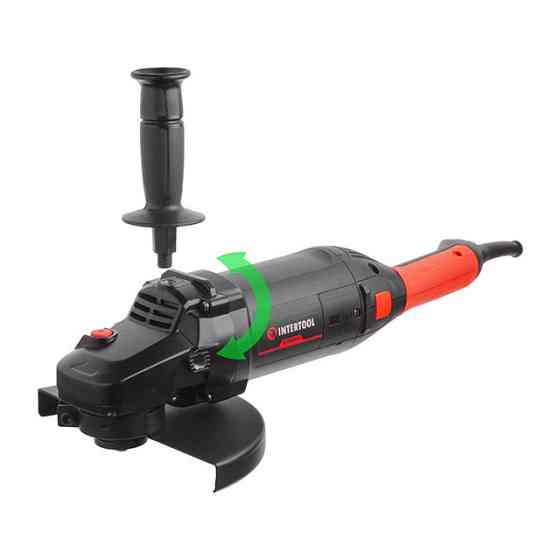 Болгарка INTERTOOL WT-0228, 2,4 кВт, 6300 об/хв, диск 230 мм, плавний пуск - для різання, шліфування, зачистки Львів