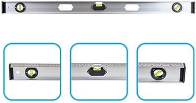 Рівень будівельний 80см, 3 капсули 2 ручки Alloid Харків - фото 2