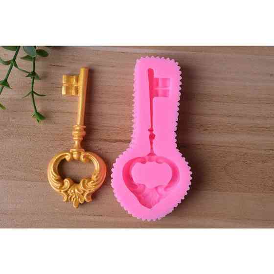 Молд силиконовый Ключ 100 на 50 мм розовый Киев