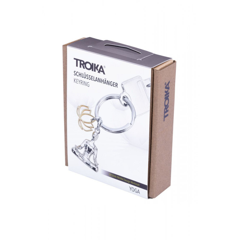 Брелок для ключів Troika Yoga з 2 підвісками (метал) Сріблястий Вінниця - фото 3