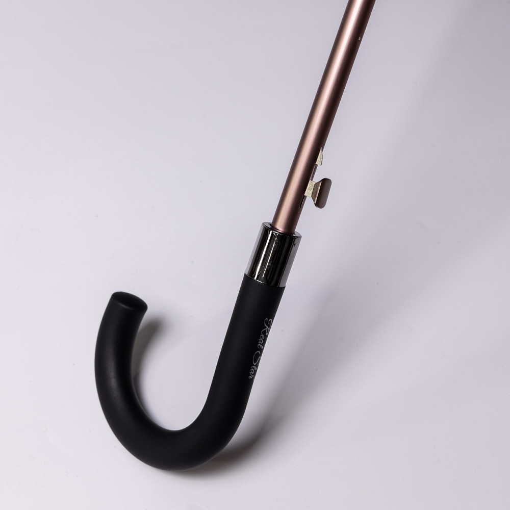 Класичний зонт-трость з чохлом, чорний, 120 см Київ - фото 9