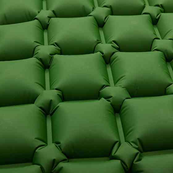 Надувний туристичний матрас 190х55 см, зелений Київ