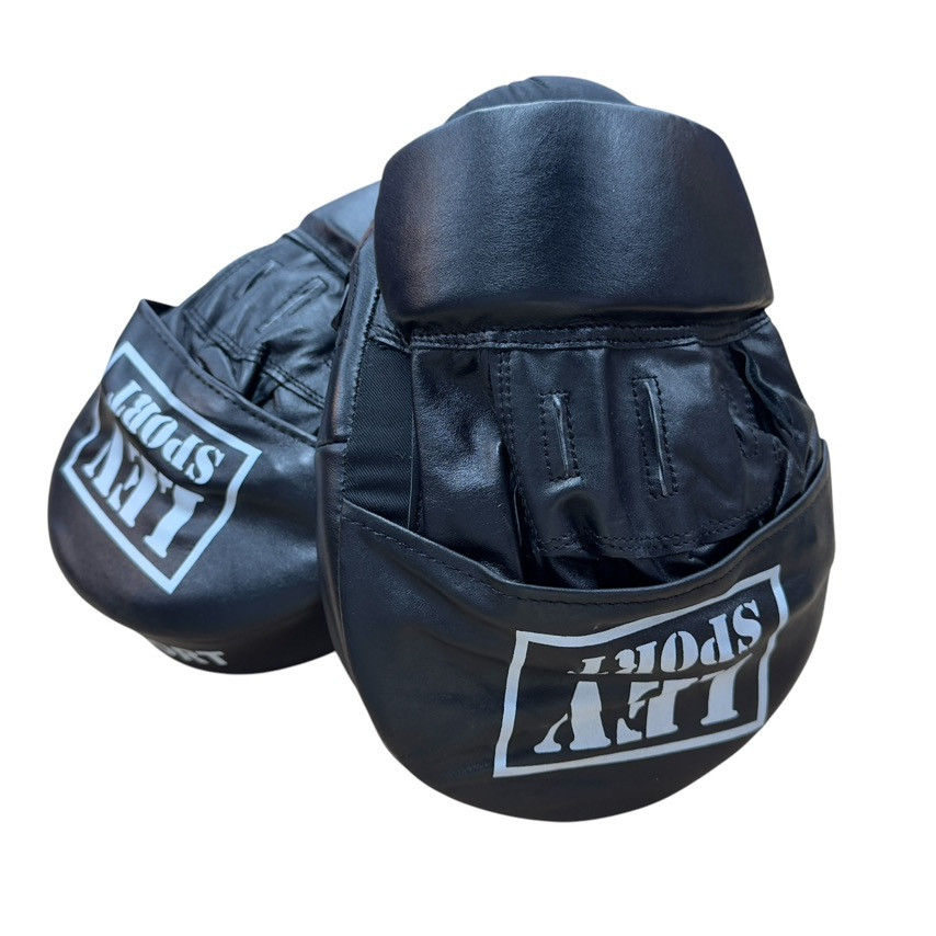 Лапа боксерська вигнута (2 шт.) шкіра LEV SPORT Вишневе - фото 6