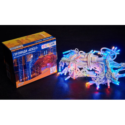 Гирлянда Delux ICICLE flash 108LED 2 х 1 м мульти/белый IP44 EN (90012949) Винница - изображение 2