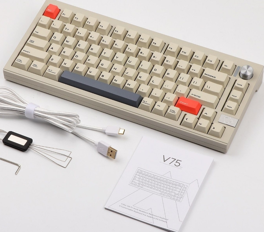 Cidoo v75 PRO Алюминиевая игровая клавиатура (3 режима подключения) Киев - изображение 4