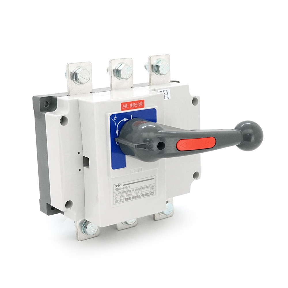 Ручний вимикач/роз'єднувач/рубильник CHINT NH40-400/3P, 380V, 400A, стандартна рукоятка Київ - фото 1