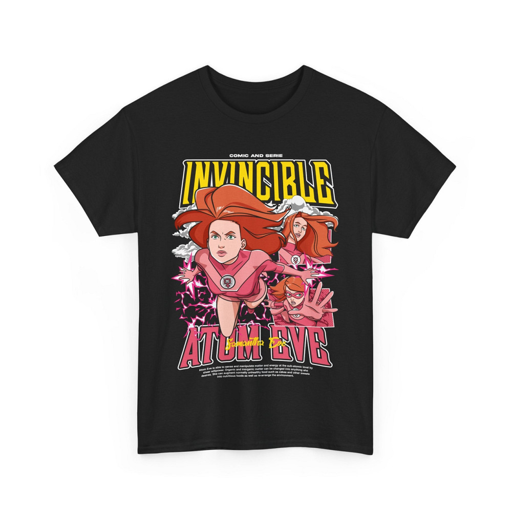 Футболка з аніме принтом Атом Еве Комік Боок оверсайз (S/M/L) Чорний AnimeJ0263 Дніпро - фото 4