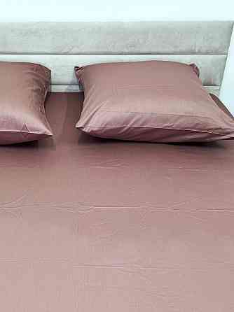 Ecotton Простирадло на резинці Ecotton Євро 200х200 см із сатину (арт. 16-1412 Stucco) коричнев Коломыя