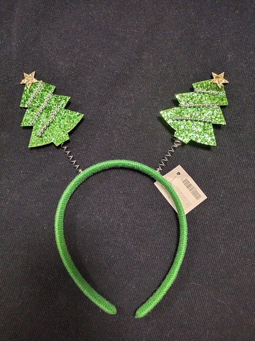 Обідок на голову новорічний Ялинка універсальний зелений Київ - фото 1