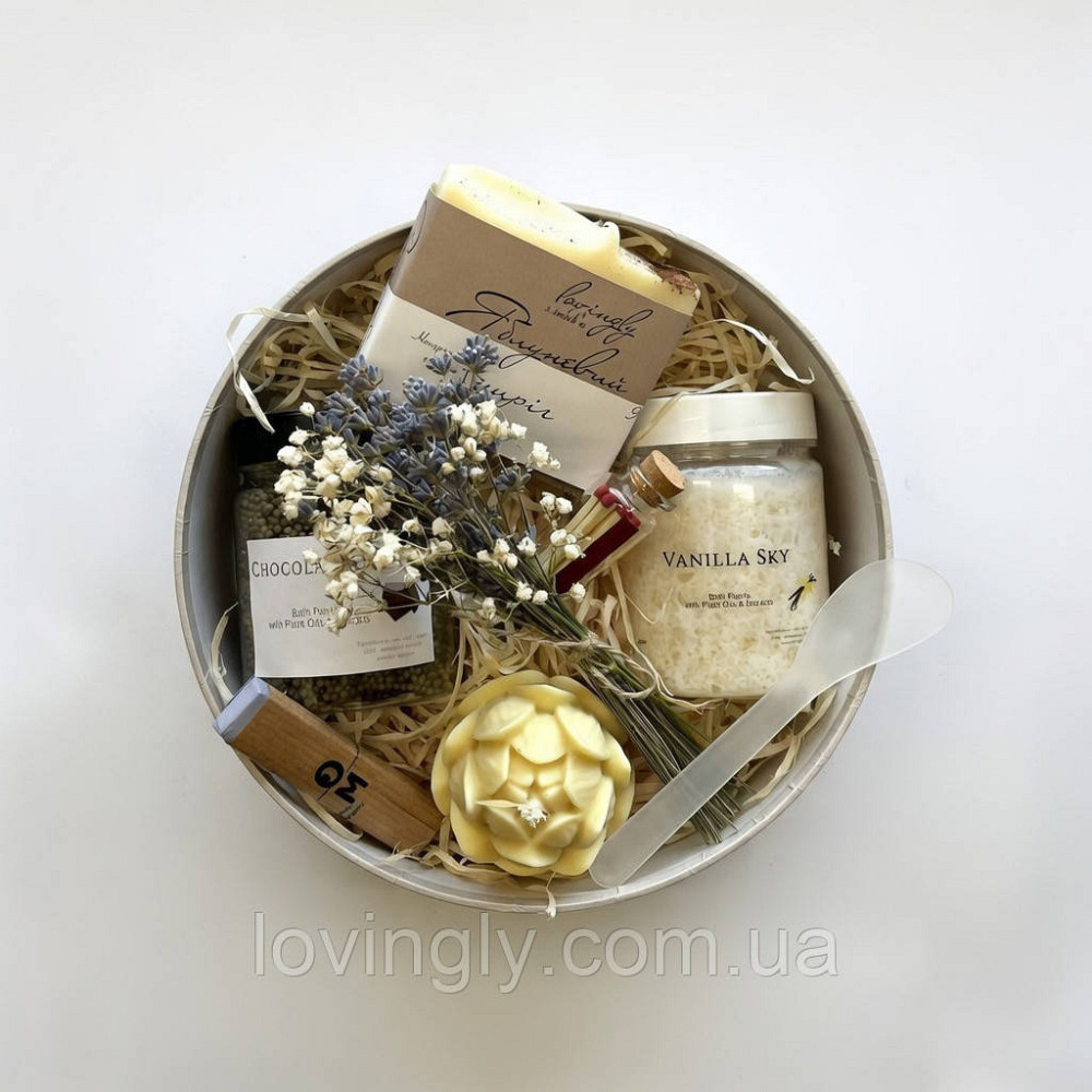 Подарочный набор для релакса с ароматической свечей, скрабом и жемчужинами для ванны  Lovingly Ирпень - изображение 10