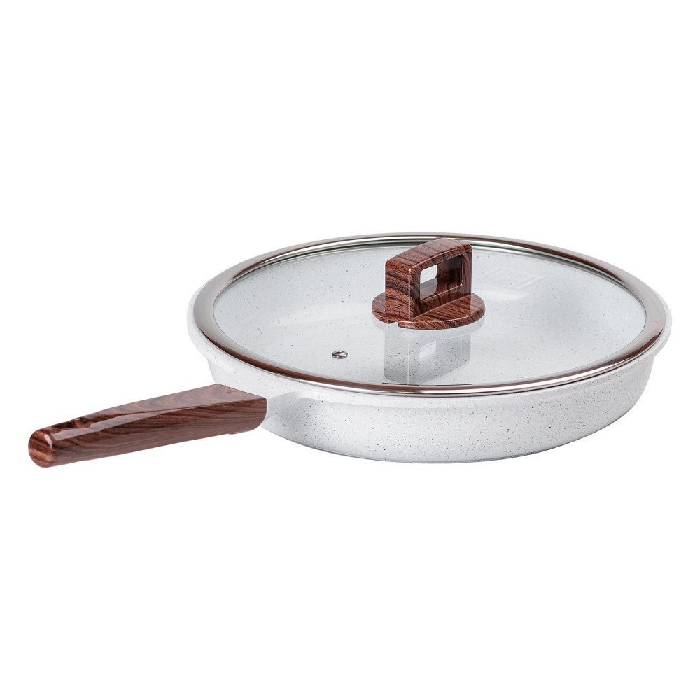 Керамічна сковорода 2,7 л Ø 28 см біла Київ - фото 4