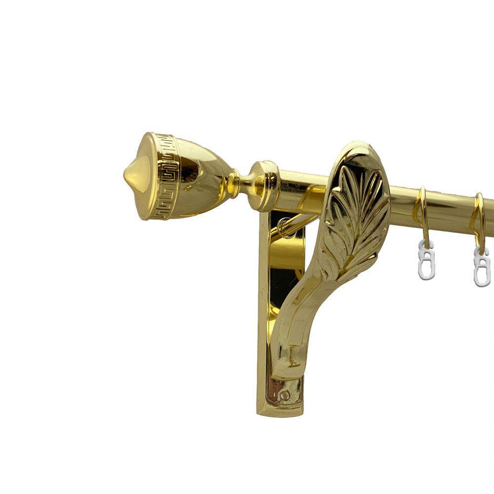 Карниз Orvit Афіна металевий однорядний ретро Золото 25 мм 240 см (00-00009744) Львів - фото 1