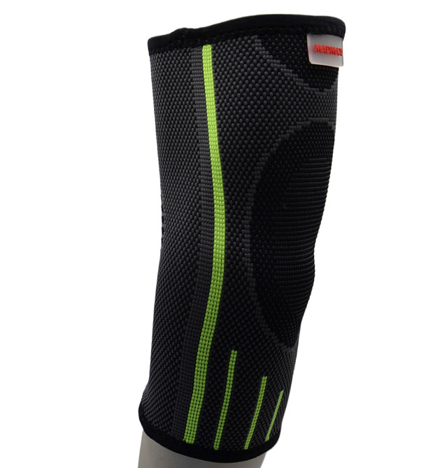 Компресійний налокітник MadMax MFA-283 3D Compressive elbow support Dark grey/Neon green (1шт.) M Кам'янське - фото 5
