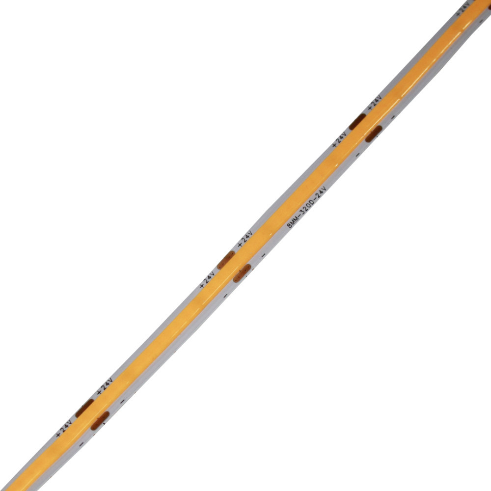 LED стрічка 10Вт 24В  COB  320 діодів, янтарний, серія COB, гарантія 3 роки Дніпро - фото 4