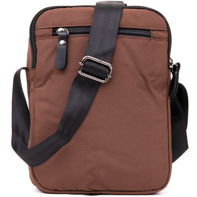 Сумка Vintage Текстильна чоловіча на два відділення Коричнева (20661) Вінниця - фото 8