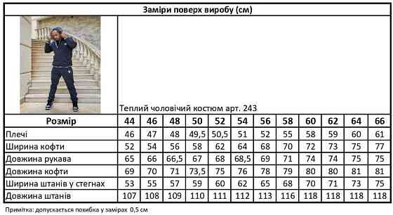 Мужской теплый костюм двойка: кофта и штаны трехнитка на флисе Одесса