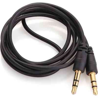 Кабель мультимедійний 3.5mm M to 3.5mm M 5.0m black Voltronic (YT-AUXGJ(M)/(M)-5.0-B) Вінниця