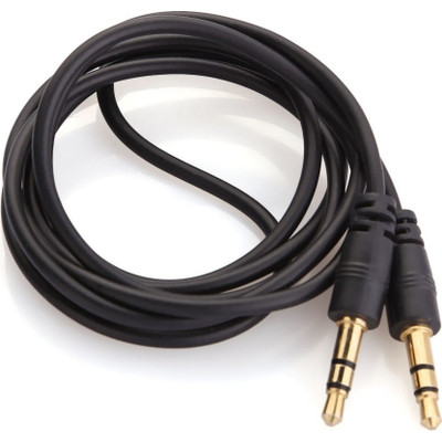 Кабель мультимедійний 3.5mm M to 3.5mm M 5.0m black Voltronic (YT-AUXGJ(M)/(M)-5.0-B) Вінниця - фото 1