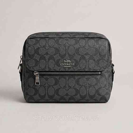 Мужская горизонтальная брендовая сумка Coach (2514) Киев