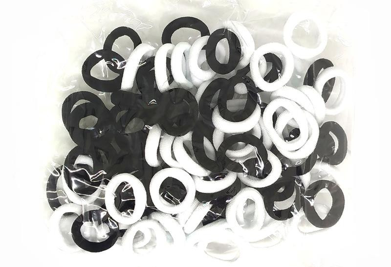 Резиночки для девочки черно-белые 100 шт Киев - изображение 1