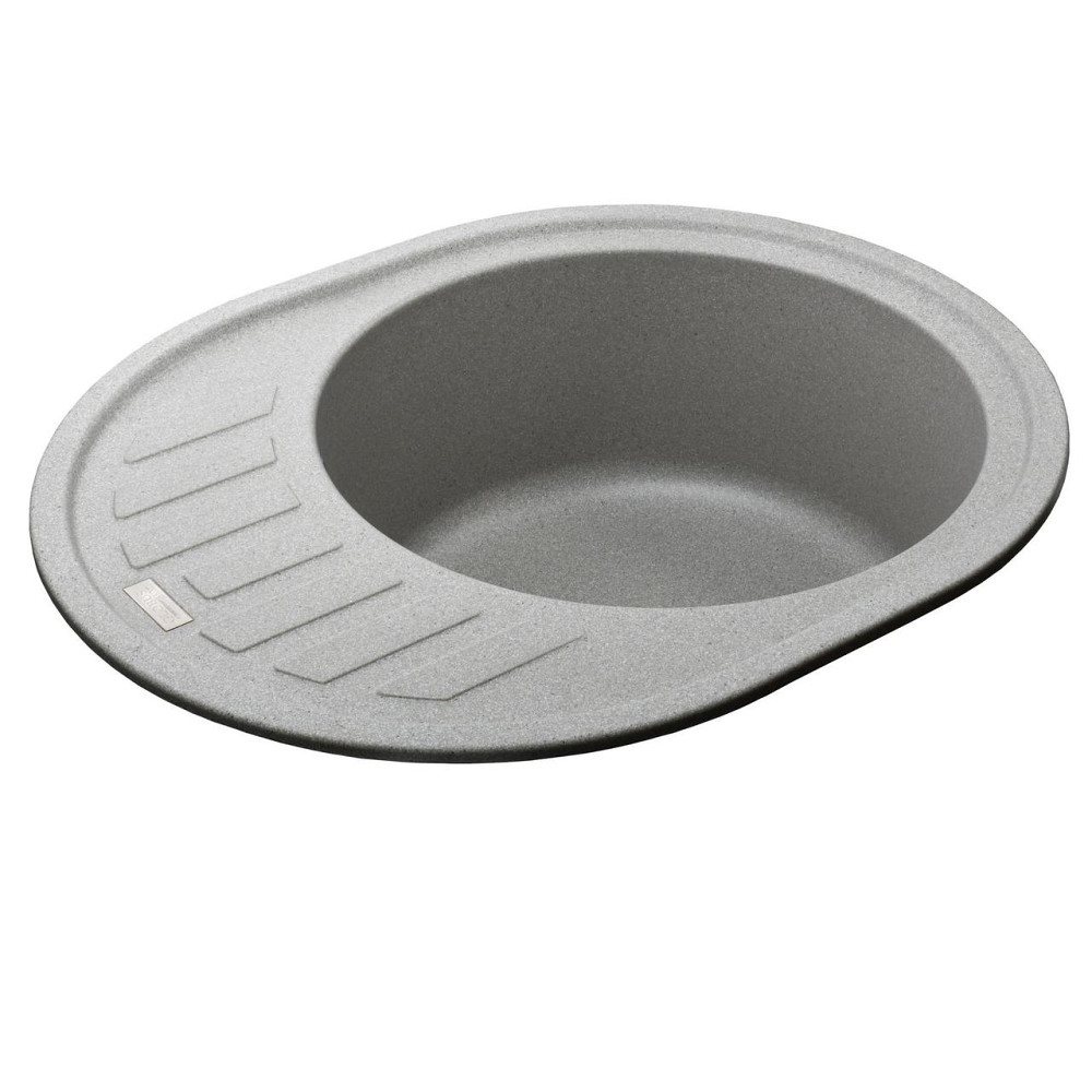 Гранітна мийка Globus Lux ARNO сiрий камiнь 620x500мм-А0005 (000007598) Київ - фото 3