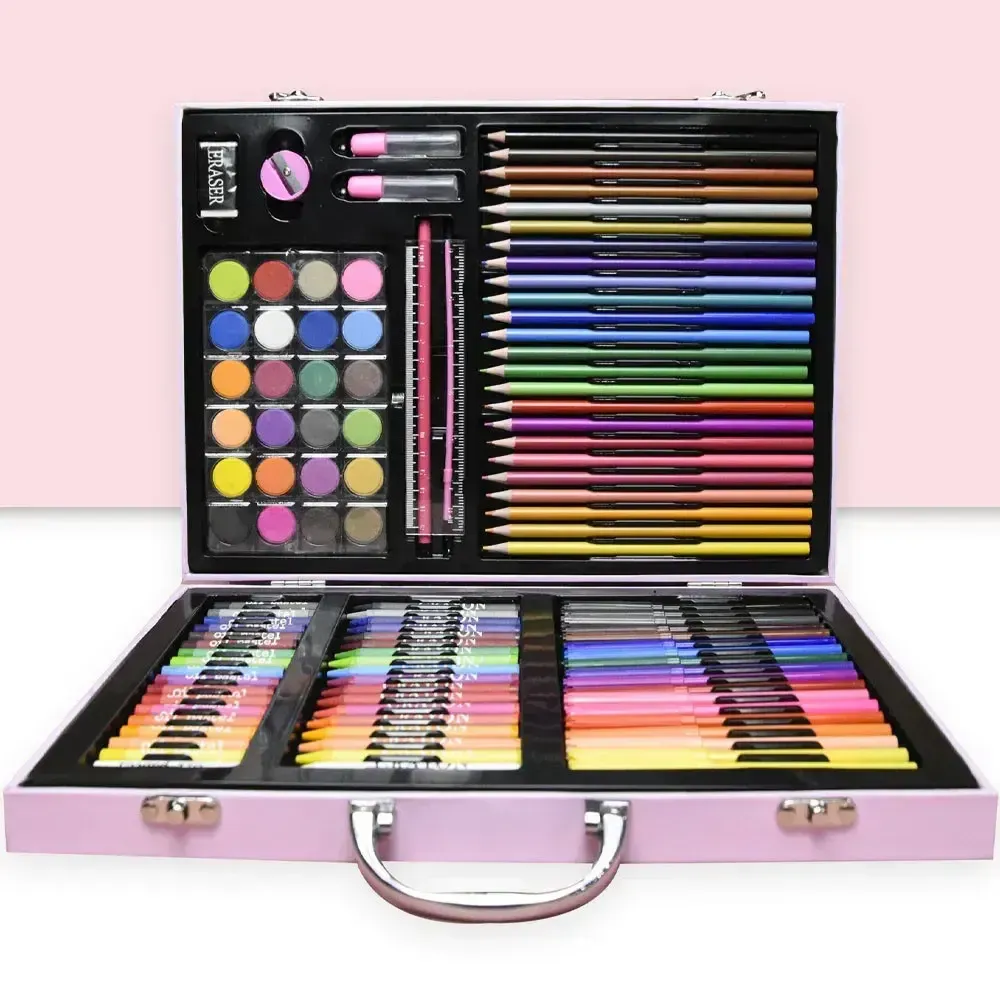 Набор для рисования в кейсе 128 предметов Розовый Коломыя - изображение 5