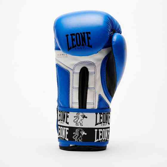 Боксерські рукавиці Leone GN208 ICONIC Blue 14 унцій (бинти 4 м. в комплекті) Кам'янське