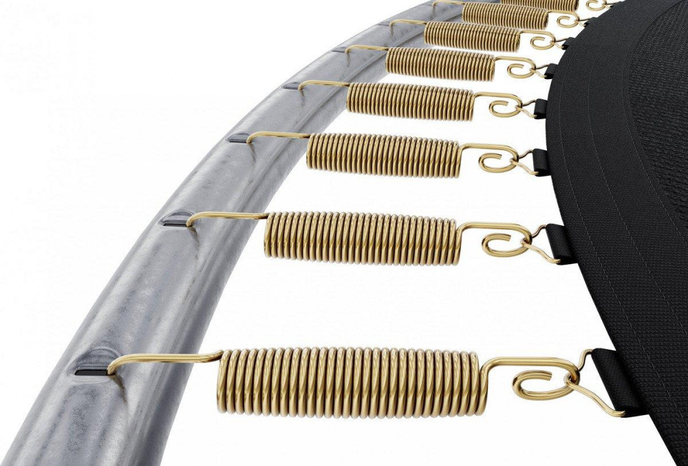 Батут Zipro Jump Pro с внешней сеткой 6 футов 183 см черно-зеленый Киев - изображение 6