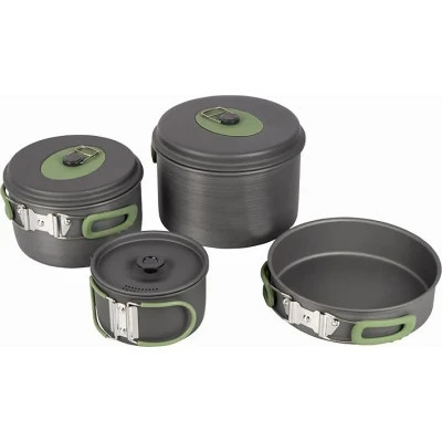 Набір туристичного посуду Bo-Camp Explorer 4 Pieces 21 Hard Anodized Grey/Green (2200241) Вінниця - фото 4