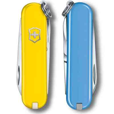 Ніж Victorinox Classic SD Ukraine Жовто-блакитний (0.6223.8G.28) Вінниця