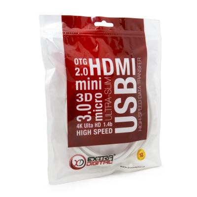 Кабель мультимедійний DisplayPort M to HDMI M 2.0m Extradigital (KBD1669) Вінниця - фото 6