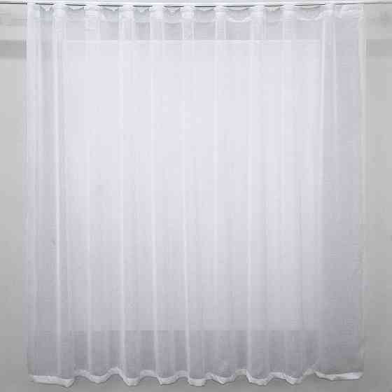 Тюль VR-Textil 115т Лен однотонный Белый 270х170 см (43-069) Киев