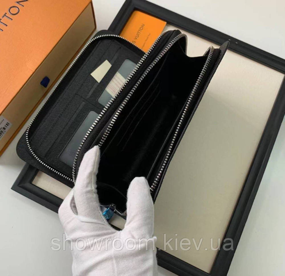 Мужской брендовый клатч барсетка LV (2012) dark grey Киев - изображение 6