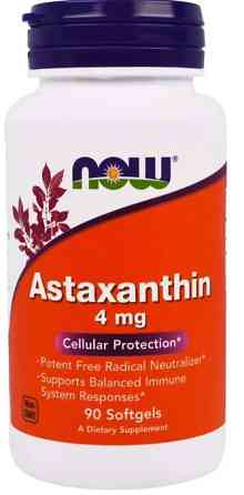 Астаксантин Now Foods Astaxanthin 4 мг 90 гел капс Київ