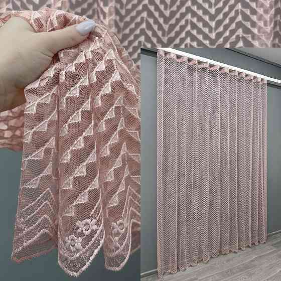 Тюль VR-Textil 1880т Гипюр Пудровый 300х270 см (42-0838) Киев