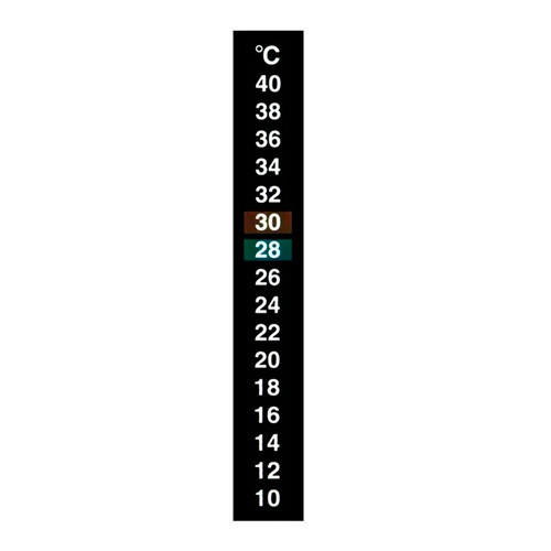 Термометр наклейка для аквариума 10-40C 13см, аквариумный градусник термопластик Киев - изображение 5