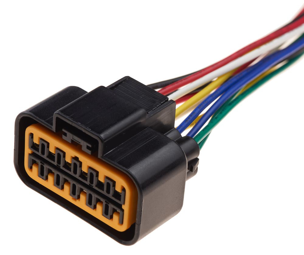 Роз'єм конектор с проводом, 12-кон., Фара, PB625-12027, KUM Корея універс., Освітлення, Hyundai, Kia Київ - фото 1