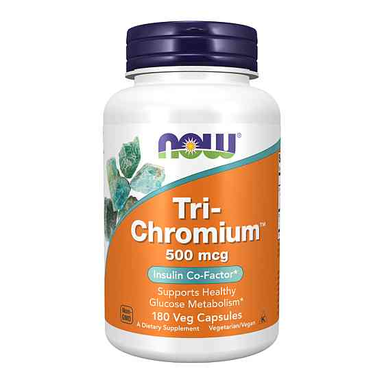 Хром Now Tri-Chromium 500 mcg 180 vcaps Киев